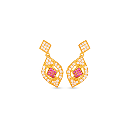 Gold Earrings 135A845273