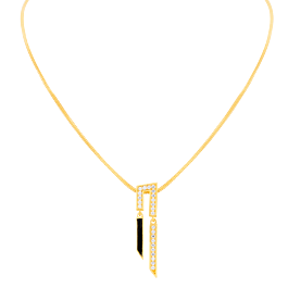 Lavish Striking Inverted Pa Gold Necklaces