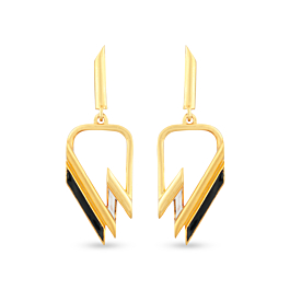 Booming Sparkling Gold Drop Earrings