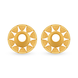 Perfect Blooming Floral Gold Earrings