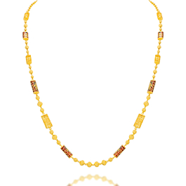 Trendy Enamel Coated Gold Necklaces