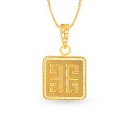 Geometric Fancy Gold Pendants