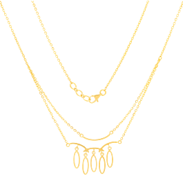 Trendy Drop The Dot Gold Necklaces