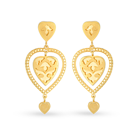  Trendsetting Love Forever Gold Earrings