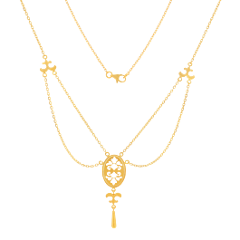 Lavish Multi Layer Victorian Art Gold Necklaces