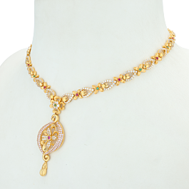 Appealing Ever blooming Floral Gold Necklaces