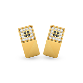 Flashy Geometric Design Gold Earrings