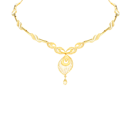 Paisley Perfection 22KT Gold Necklace