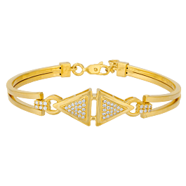 Stunning Dual Triangle Gold Bracelets