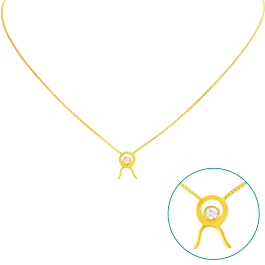 Zodiac Flair Taurus Treasure Gold Necklace