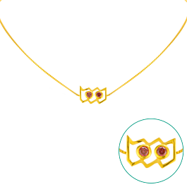 Zodiac Star Sign Aquarius Gold Necklaces