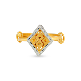 Trendy Adjustable Geometric Gold Rings