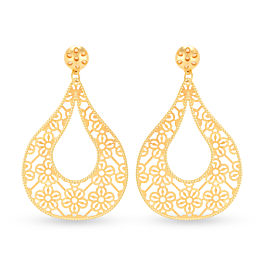 Modernized Stylish Gold Earrings