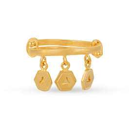 Trendy Adjustable Dancing Gold Rings