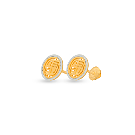 Attractive Intricate Pattern Gold Earrings