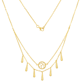 Trendy Dancing Beads Gold Necklaces