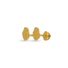 Simplistic Office Wear Gold Earrings