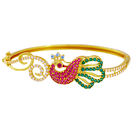 Lovely Sparkling Peacock Gold Bracelets