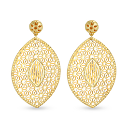 Delicate Shiny Gold Earrings