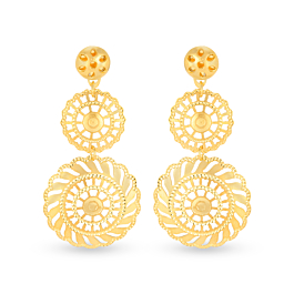 Powerful Dual Chakra Gold Earrings