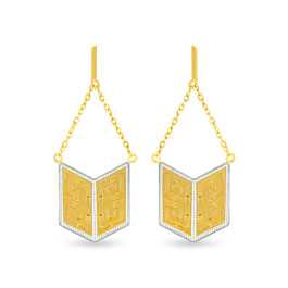 Arrowhead Fancy Gold Earrings