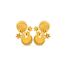 Amazing Floral Gold Earrings