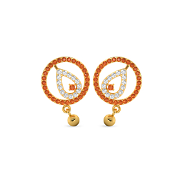 Gorgeous Dancing Drops Gold Earring - Trinka Collection