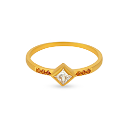 Enthralling Cubic Gold Ring - Trinka Collection
