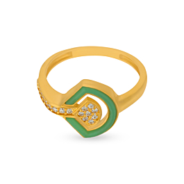 Wondrous Glint Stone Gold Ring - Resin Collection