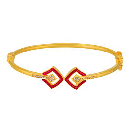 Charming Sleek Gold Bracelet - Resin Collection