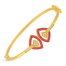 Shimmering Conical Gold Bracelet - Resin Collection