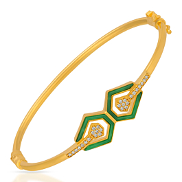 Adorable Fancy Floral Gold Bracelet - Resin Collection
