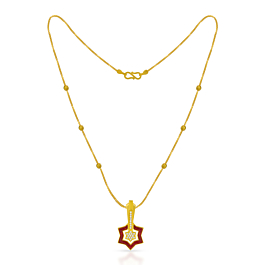 Mesmerizing Glint Star Gold Necklace - Resin Collection
