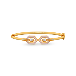 Sparkling Hexagon Gold Bracelet - Resin Collection