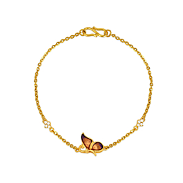 Stylish Butterfly Gold Bracelet