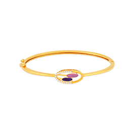 Enthralling Pink and Purple Gold Bracelets-Popstel Collection