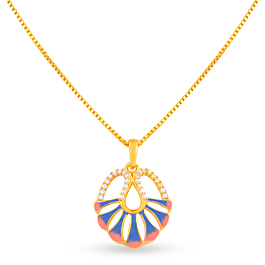 Stunning Swirly Floral Gold Necklace-Popstel Collection