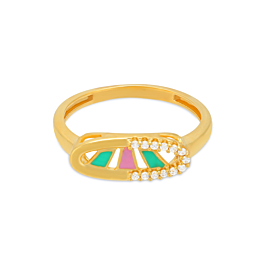 Fancy Sleek Gold Ring - Popstel Collection