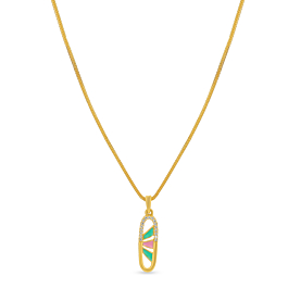 Charming White Stone Gold Necklace - Popstel Collection