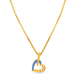 Fancy Heartin Gold Necklace - Popstel Collection