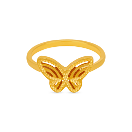 Attractive Butterfly Gold Ring