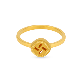 Fashionable Sleek Gold Ring
