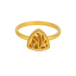 Fancy Triangular Gold Ring