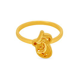 Radiant Butterfly Gold Ring