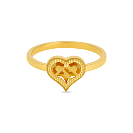 Romantic Heartin Gold Ring