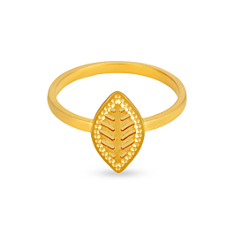 Magnificent Leaf pattern Gold Ring