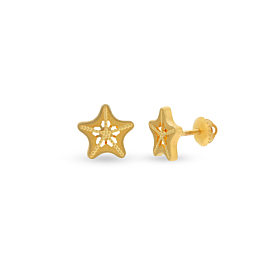 Tantalizing Star Gold Earrings