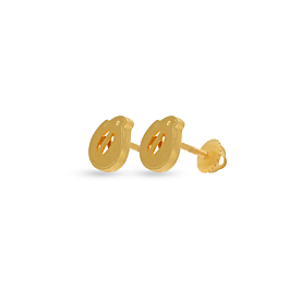 Fancy Sleek Gold Earrings