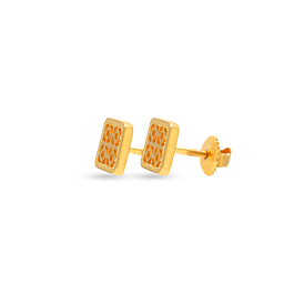 Fascinating Cubic Gold Earrings