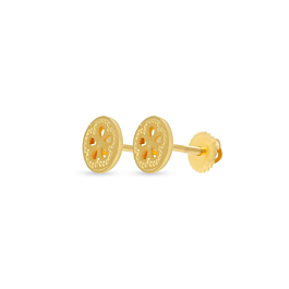 Stunning Floral Gold Earrings